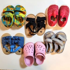 Toddler Crocs & Sandals Shoes size 3 size 4